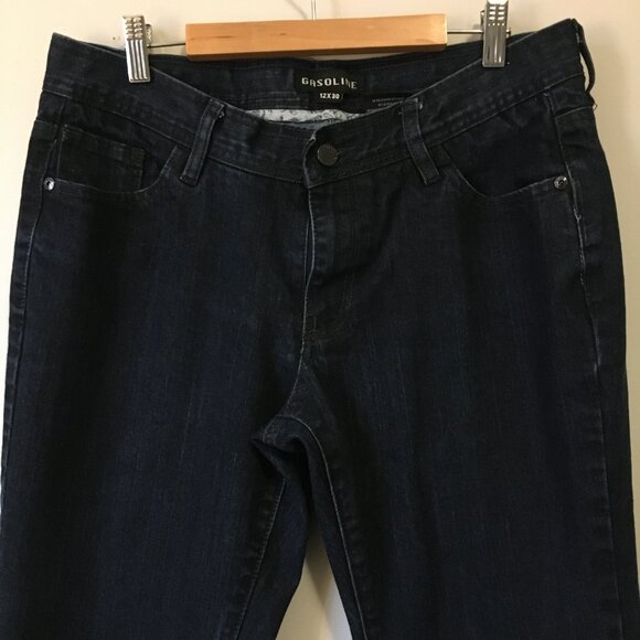 Gasoline Dark Navy Blue Denim Jeans - Picture 3 of 16